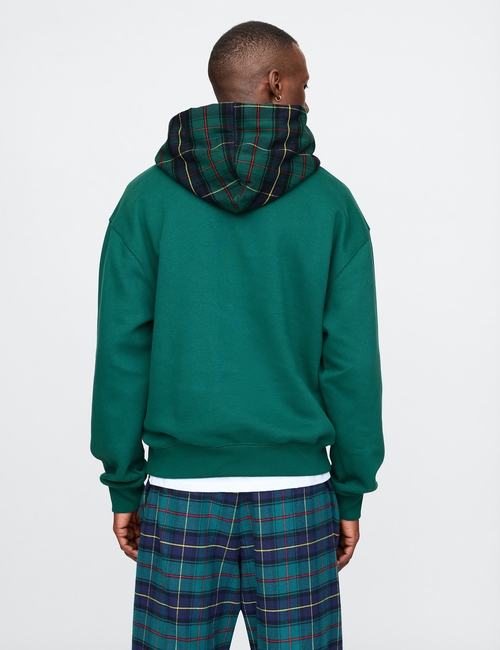 Vintage Soft Striped Logo Hoodie