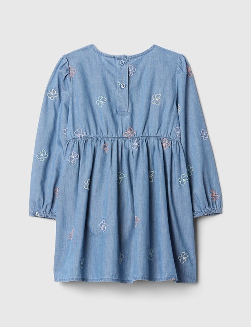babyGap Chambray Puff Sleeve Dress