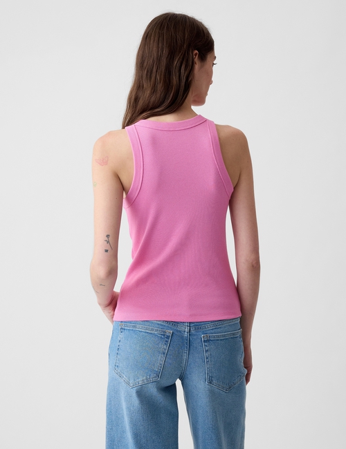 Modern Rib Halter Tank Top