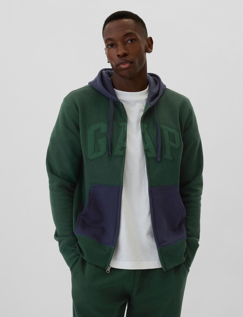 Gap Logo Colorblock Zip Hoodie