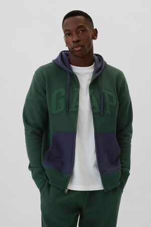 Gap Logo Colorblock Zip Hoodie