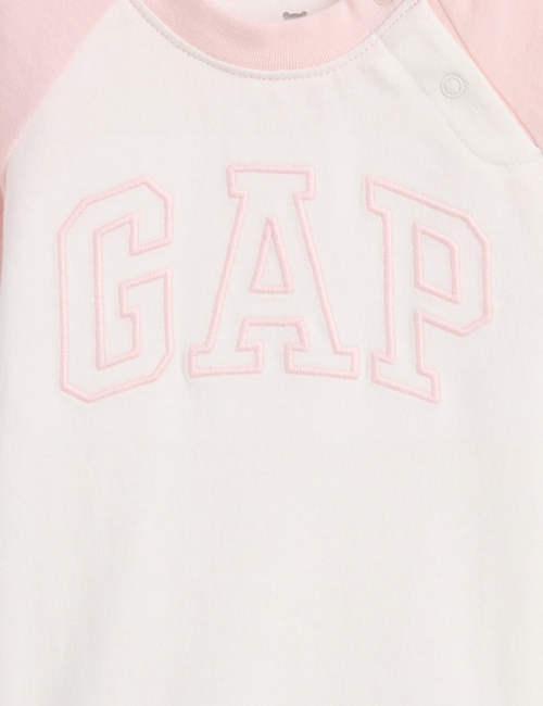 Baby Organic Cotton Gap Logo Raglan Bodysuit