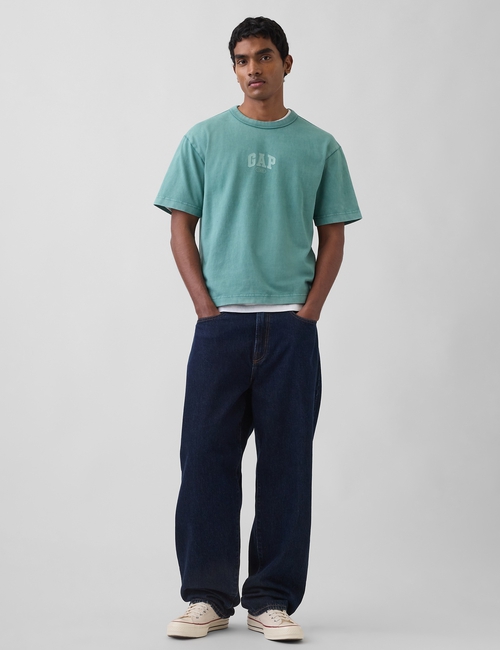 Heavyweight Relaxed 1969 Logo Crop T-shirt