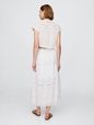 Tiered Lace-Trim Maxi Skirt