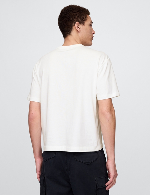 Cropped Gap Logo T-Shirt