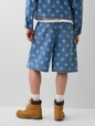 GAP X PROJ A POLKA DOT DENIM SHORT