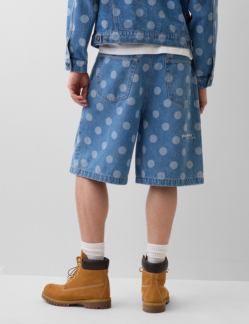 GAP X PROJ A POLKA DOT DENIM SHORT