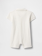 Baby Pique Polo Shorty One-Piece