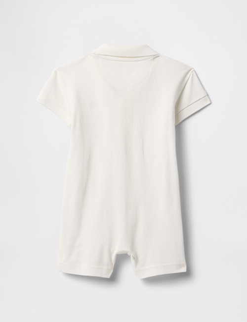 Baby Pique Polo Shorty One-Piece