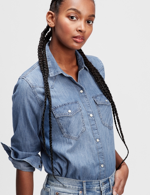Denim Western Shirt