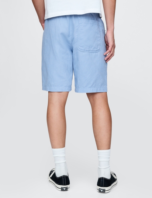 Linen-Cotton Easy Shorts