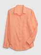 Linen-Blend Easy Shirt