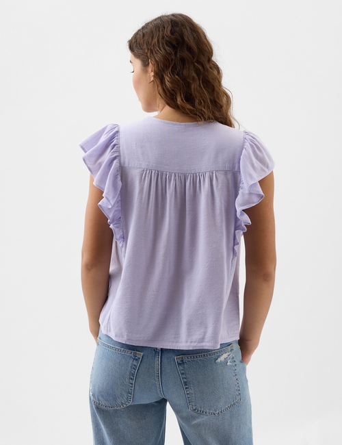 Flutter Sleeve Top