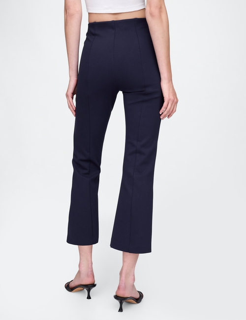 High Rise Ponte Crop Kick Pants
