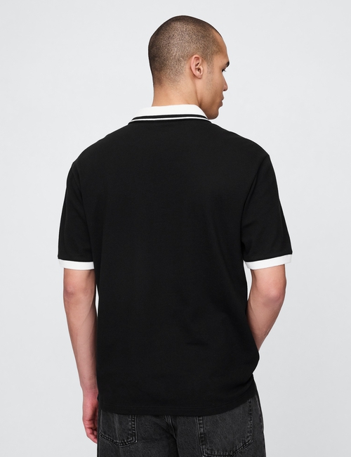 Athletic Logo Pique Polo Shirt