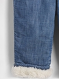 Baby Sherpa-Lined Pull-On Barrel Jeans