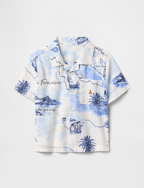 Baby & Toddler Linen-Cotton Cabana Shirt