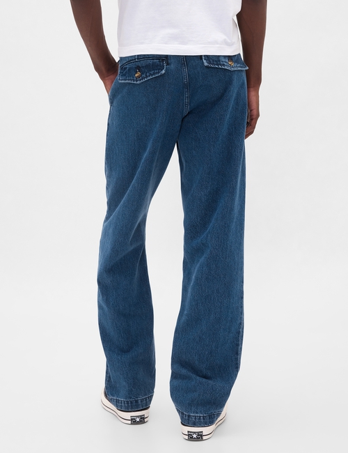 STRAIGHT FIT MED WASH TROUSER