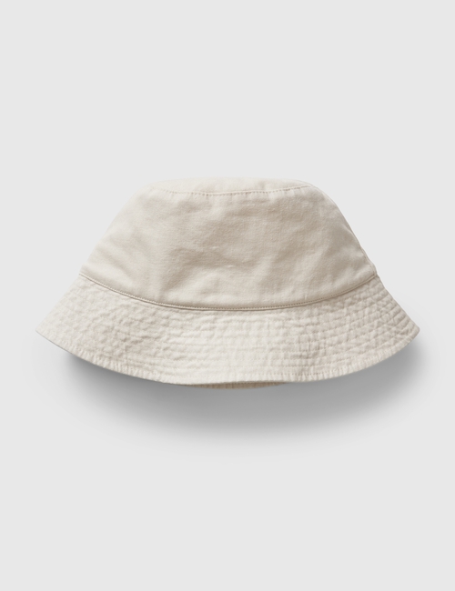 Linen-Blend Bucket Hat