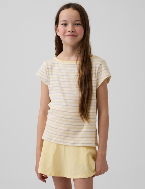 Kids Cap-Sleeve Fitted T-Shirt
