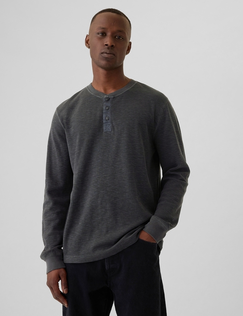 Waffle Henley T-Shirt