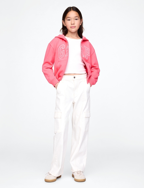 Kids Relaxed Gap Logo Zip Hoodie