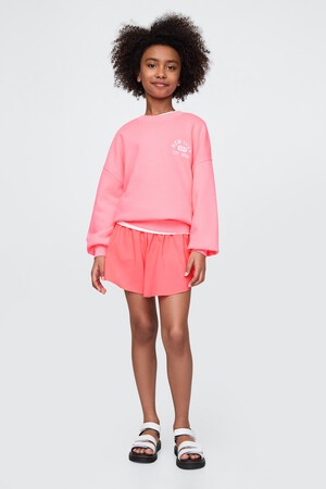 Kids Recycled Butterfly-Hem Shorts