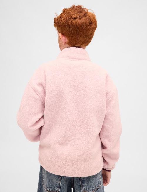 Kids Sherpa Logo Half-Zip Pullover