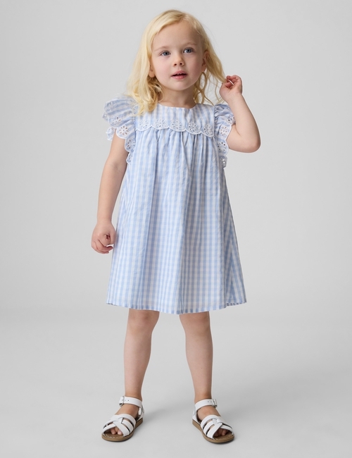 EYELET DRESS