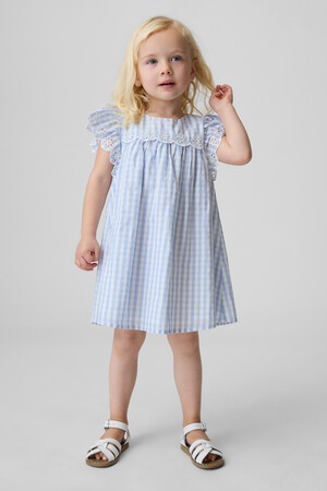 EYELET DRESS