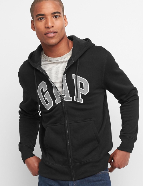 Logo Fleece Zip Hoodie
