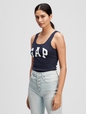 Ribbed Gap Logo Tank Top