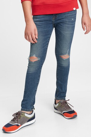 Kids Destructed Super Skinny Jeans with Washwell&#153