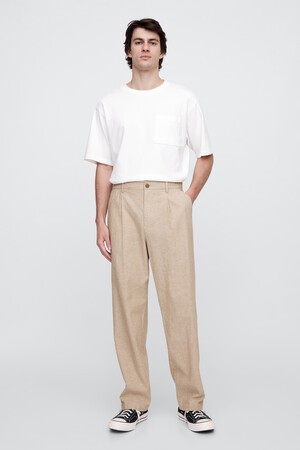 Linen-Cotton Khakis