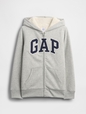 Kids Gap Logo Sherpa Zip Hoodie