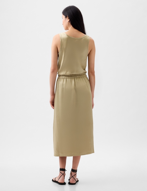 Satin Midi Skirt