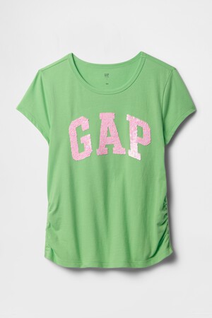 Kids Ruched Gap Logo T-Shirt