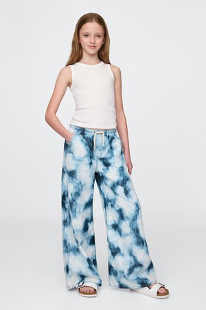 Kids UltraSoft Denim Tie-Dye Easy Baggy Pants