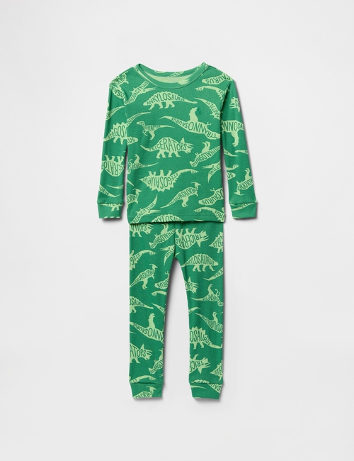 Baby & Toddler Organic Ribbed Cotton PJ Set