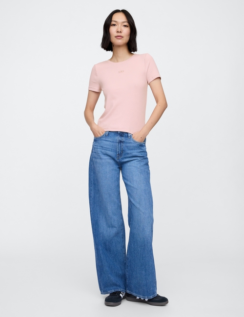 Modern Cropped Logo T-Shirt