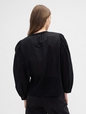 Relaxed Puff Sleeve Lace Top