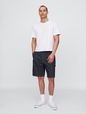 '90s Loose Denim Stripe Carpenter Shorts
