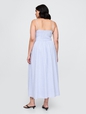 Linen-Blend Drop-Waist Maxi Dress