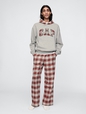 Vintage Soft Striped Logo Hoodie