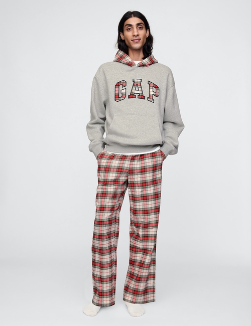 Vintage Soft Striped Logo Hoodie