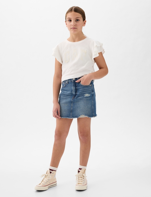 Kids Flutter Sleeve Logo T-Shirt