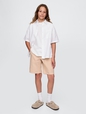 Kids 8" Linen-Cotton Shorts