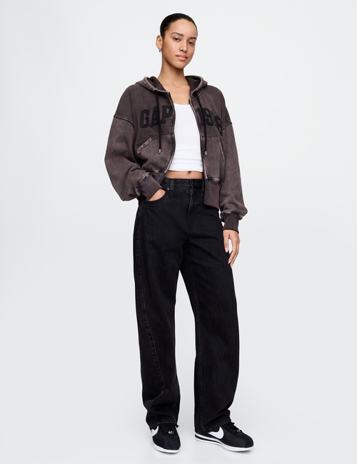 VintageSoft Full-Zip Wedge Hoodie