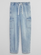 Mid Rise Easy Cargo Jeans
