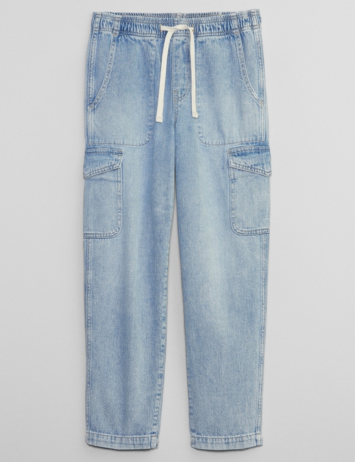 Mid Rise Easy Cargo Jeans